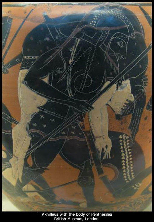 Achilles with the body of Penthesilea