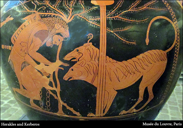 Herakles Bringing Kerberos from the House of Hades