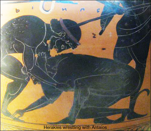 Herakles and Antaios