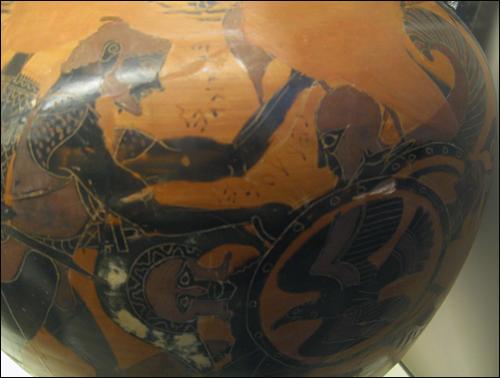 Herakles fighting with Geryon