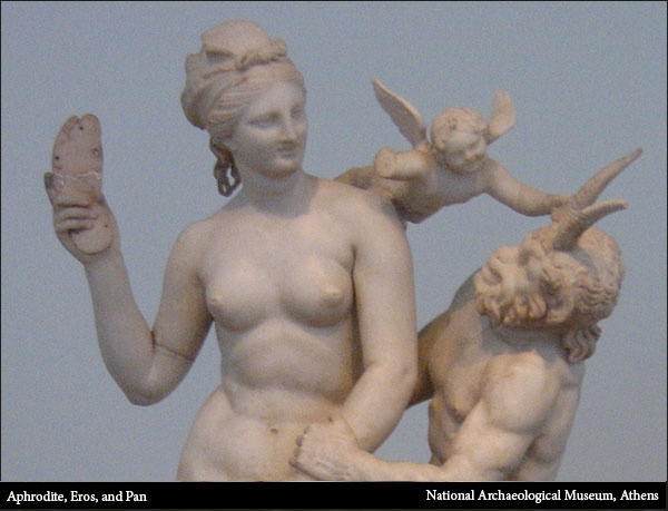 Aphrodite, Eros, and Pan