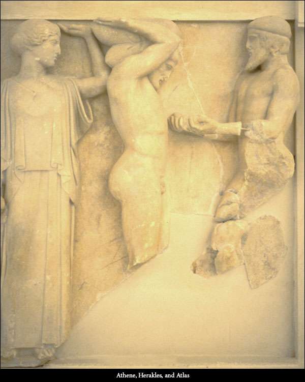Athena, Atlas and Herakles