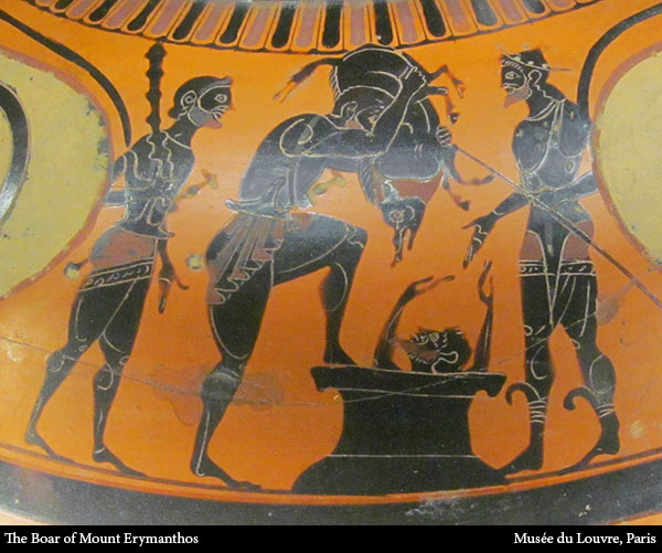 Herakles and the Erymanthian boar