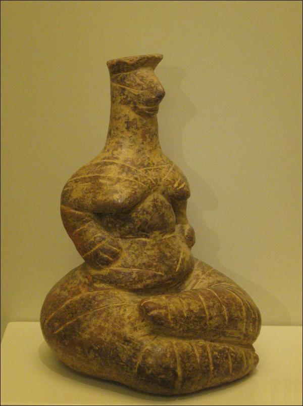 Clay female figurine