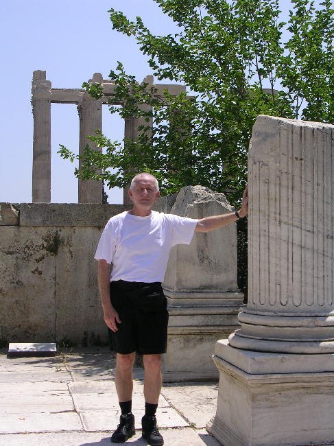 Here I am at the formal entrance to the Temple of Zeus.